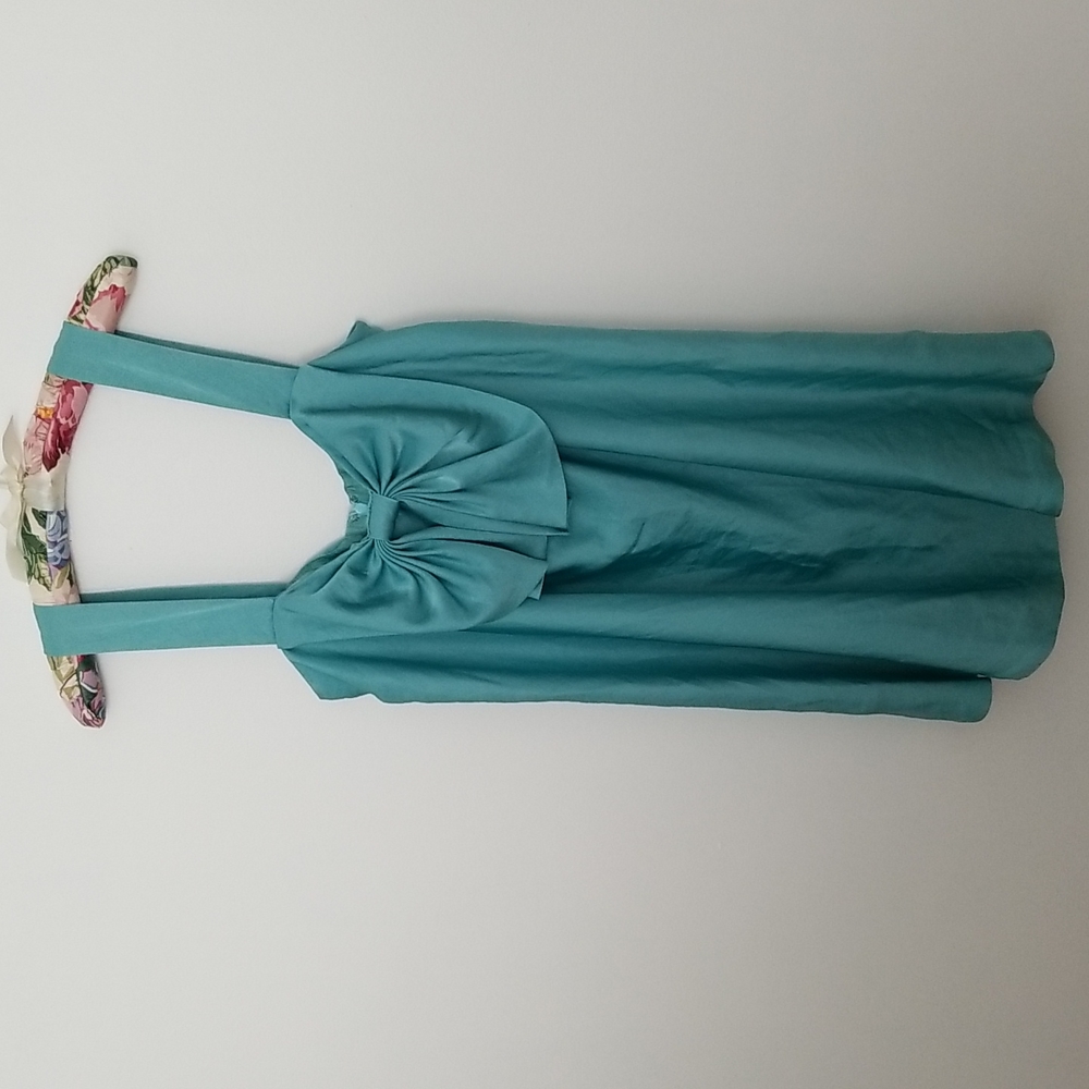 Jill Stuart Collection Teal Silk Dress
